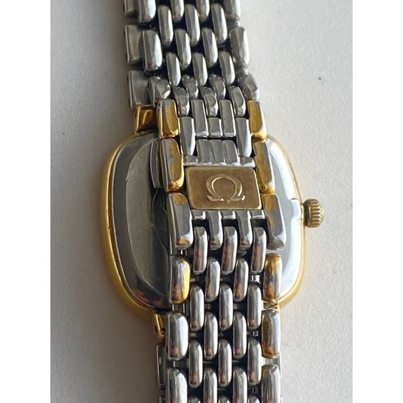 Omega Two-Tone Women's Square Face Watch - Picture 9 of 16